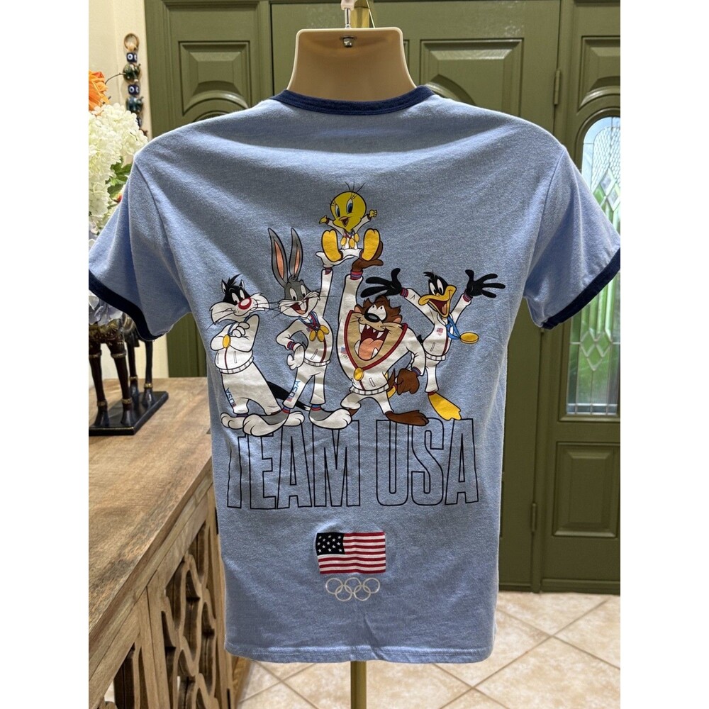 Vintage Olympic USA Team Looney Tunes Graphic T-Shirt – Size XS
